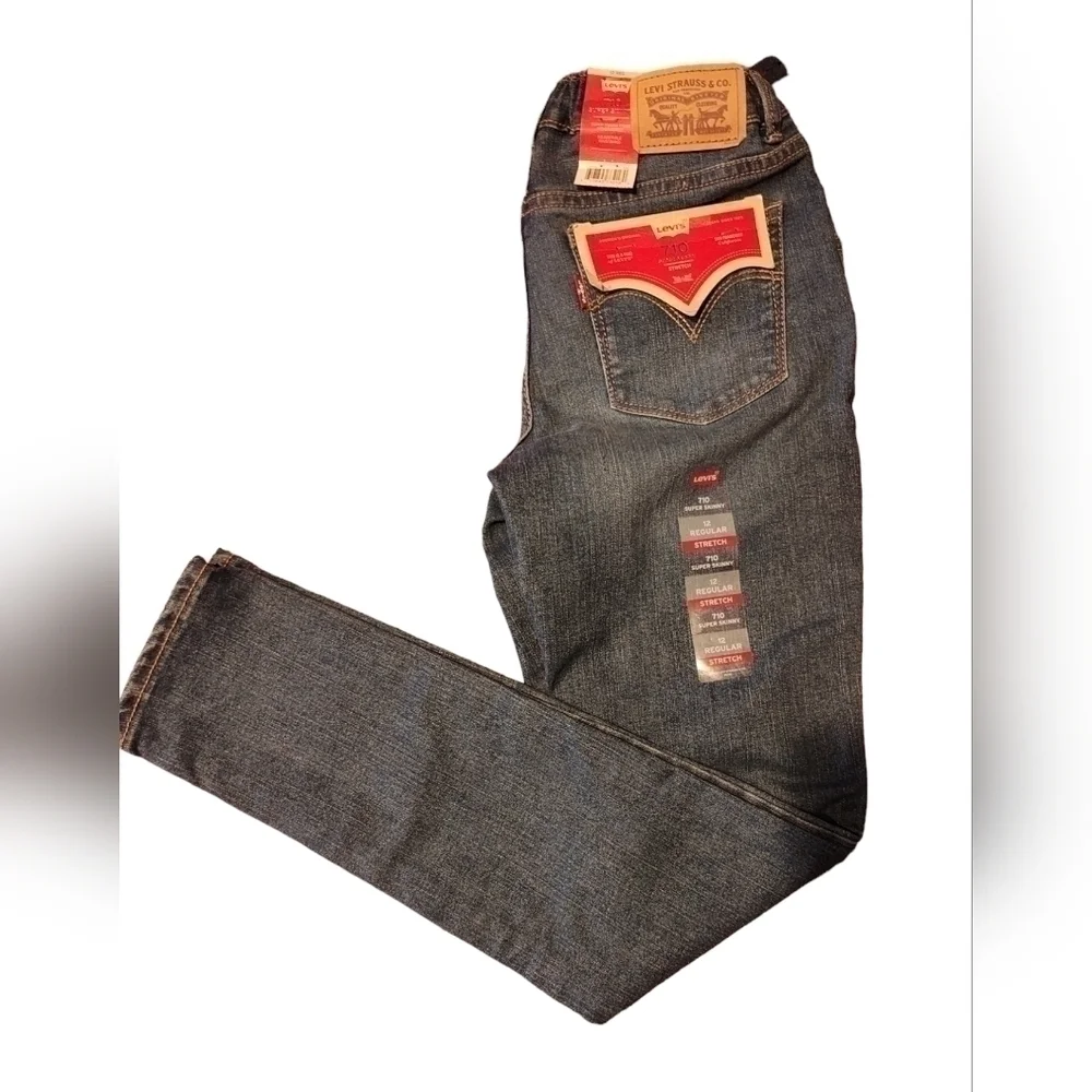 Levi’s Strauss 710 Girls 7-14 Super Skinny Fit Jeans